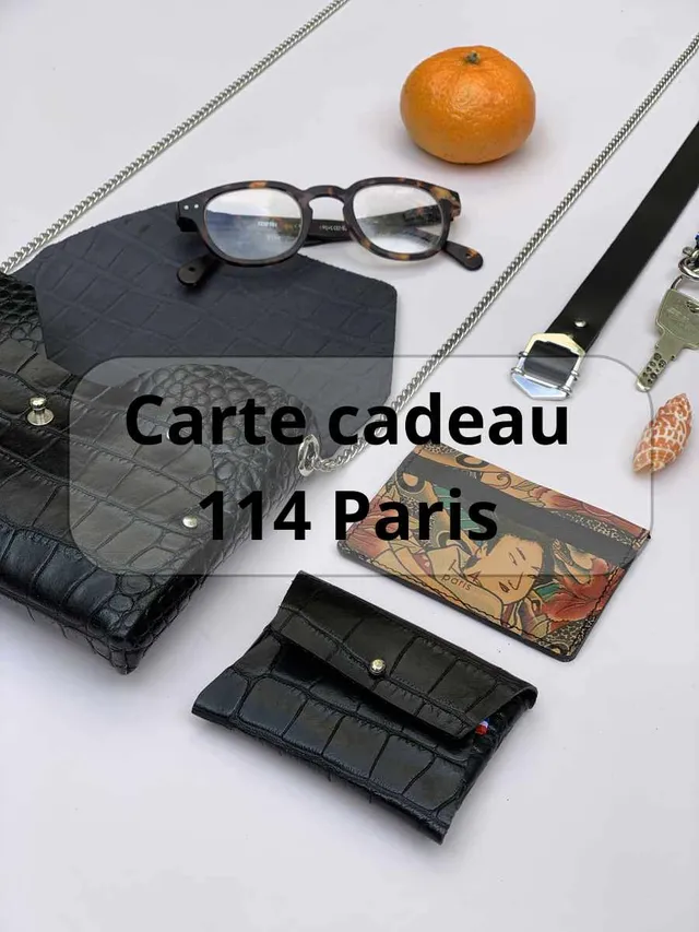 114 Paris Carte cadeau maroquinerie 25€ 50€ 100€